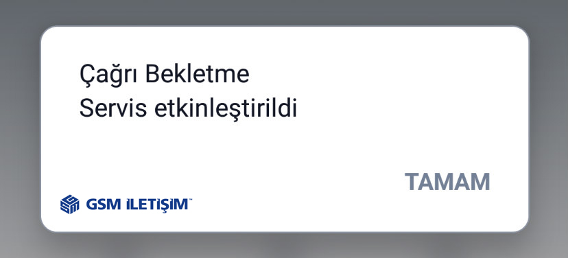 Çağrı Bekletme Servisi Etkinleştirme - GSM İletişim