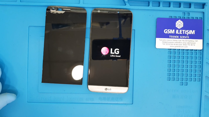 lg ekran kırıldı ön camı çatladı